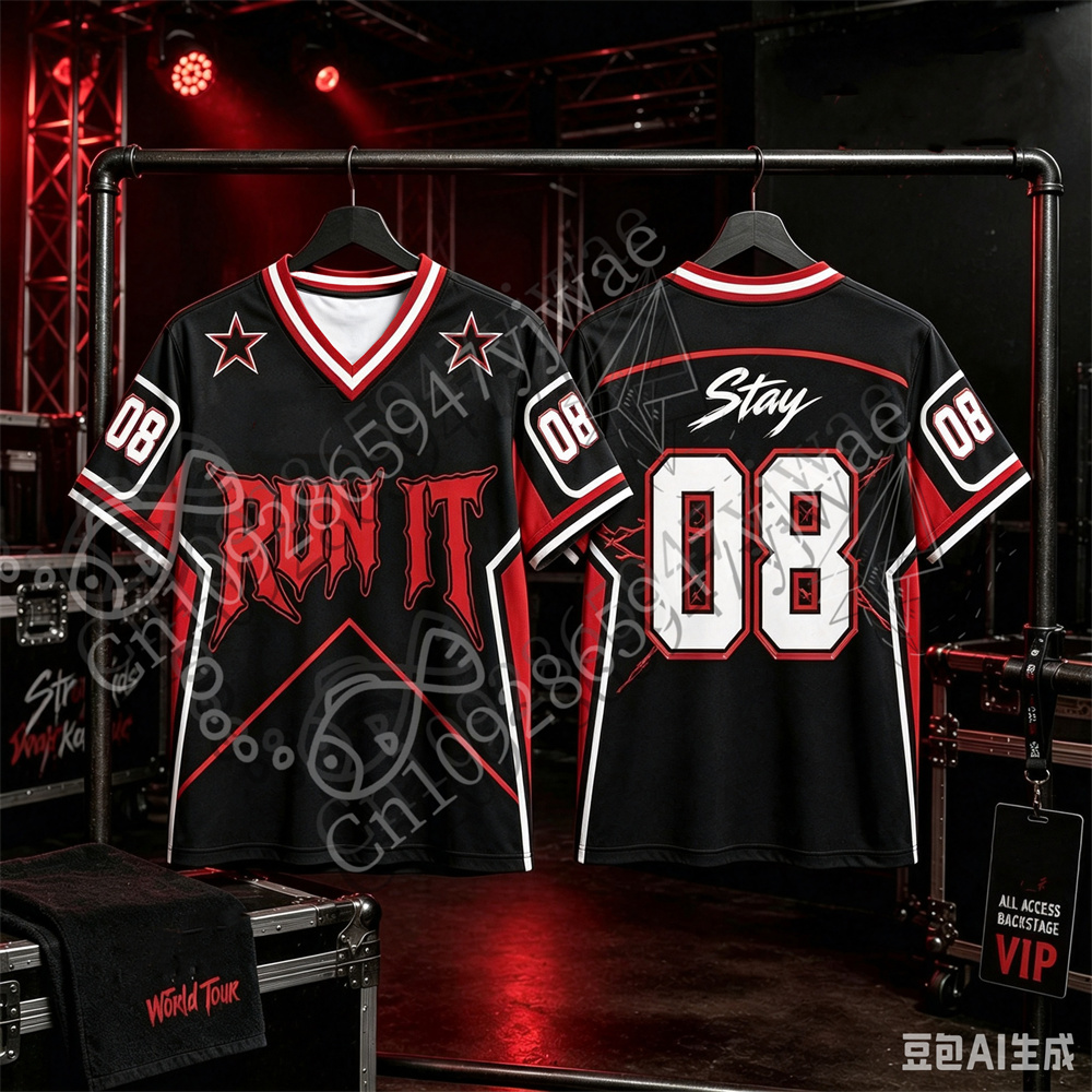 Street Fashion Kpop - Camiseta Run It 2026 para Conciertos