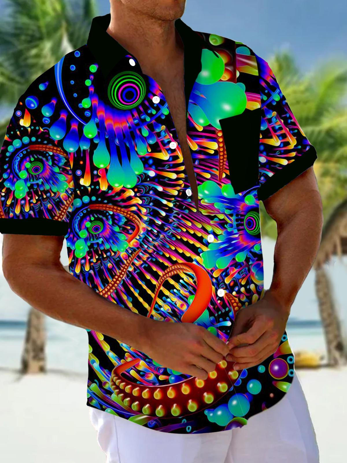Street Fashion Walk - Nueva camisa hawaiana de manga corta