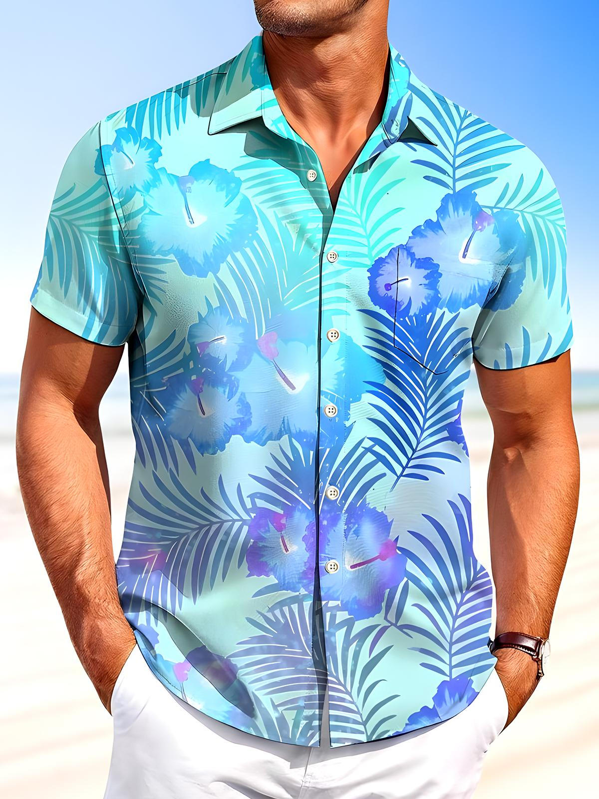 Street Fashion Walk - Nueva camisa hawaiana de manga corta