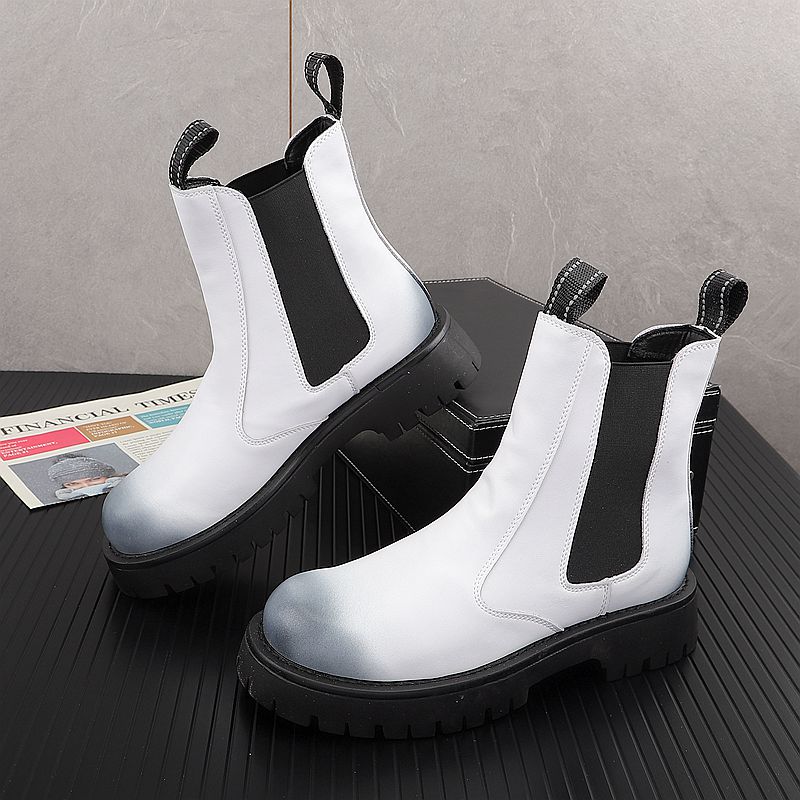 Street Fashion Luxury - Botas de cuero genuino de lujo