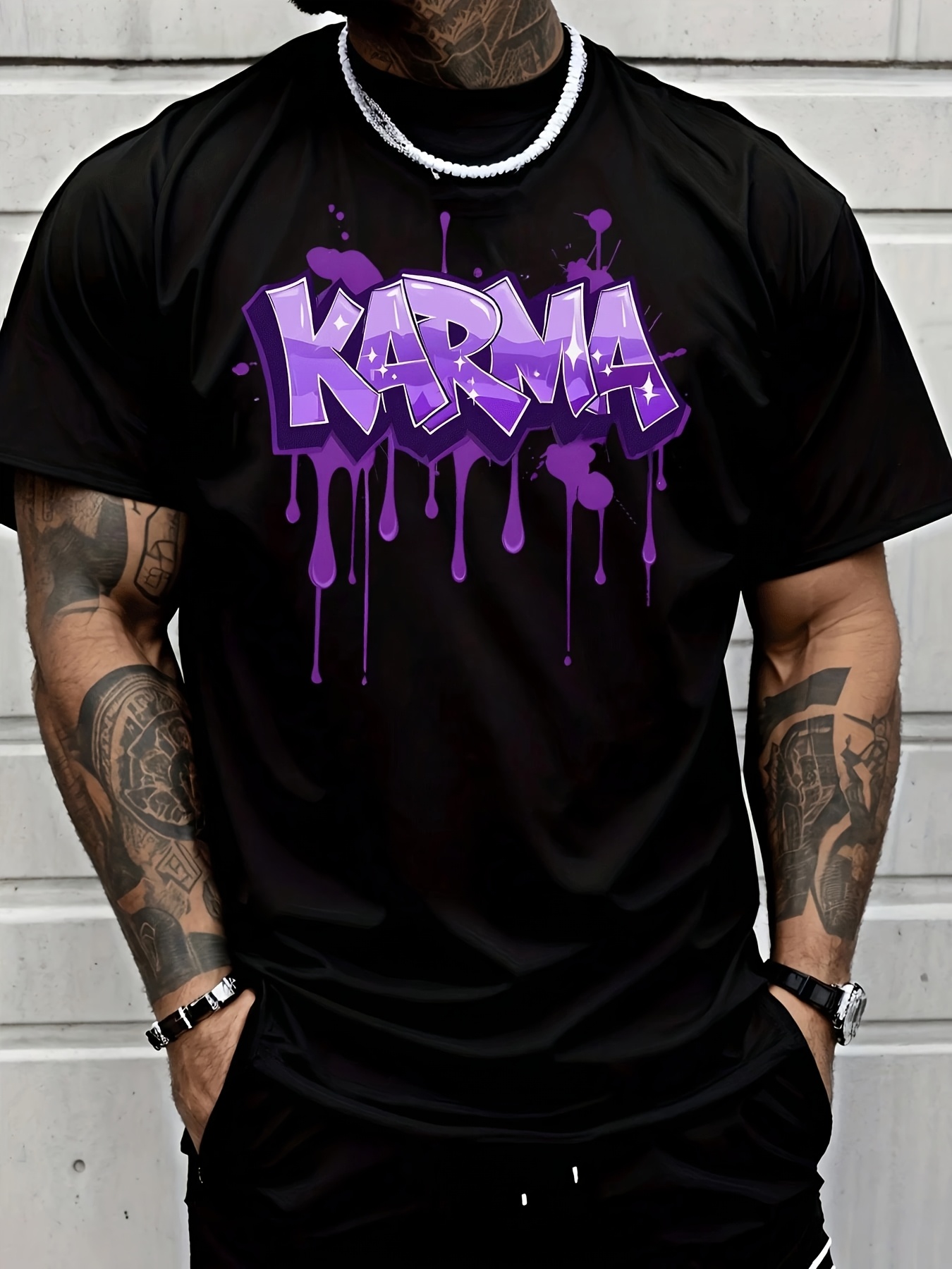Camiseta Karma con estampado d - Street Fashion Graffiti reseña y precio