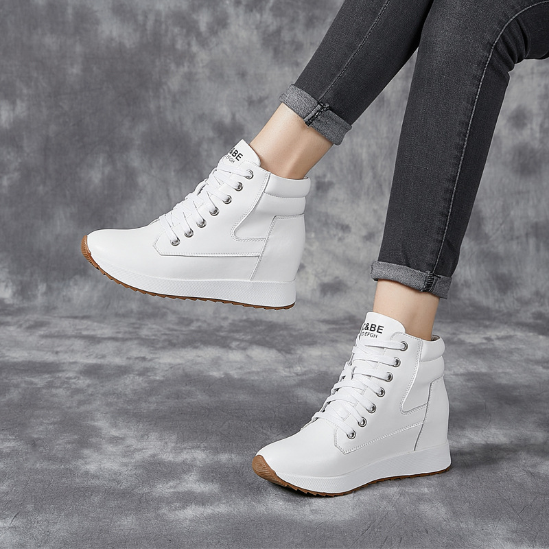 Botines tobilleros de piel aut - Chunky Sneaker Platform reseña y precio