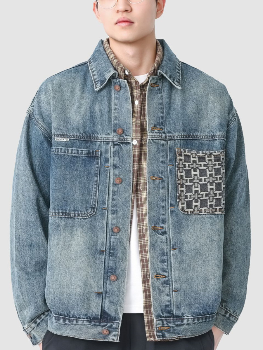 Chaqueta vaquera con bolsillo  - Street Fashion Hong Kong reseña y precio