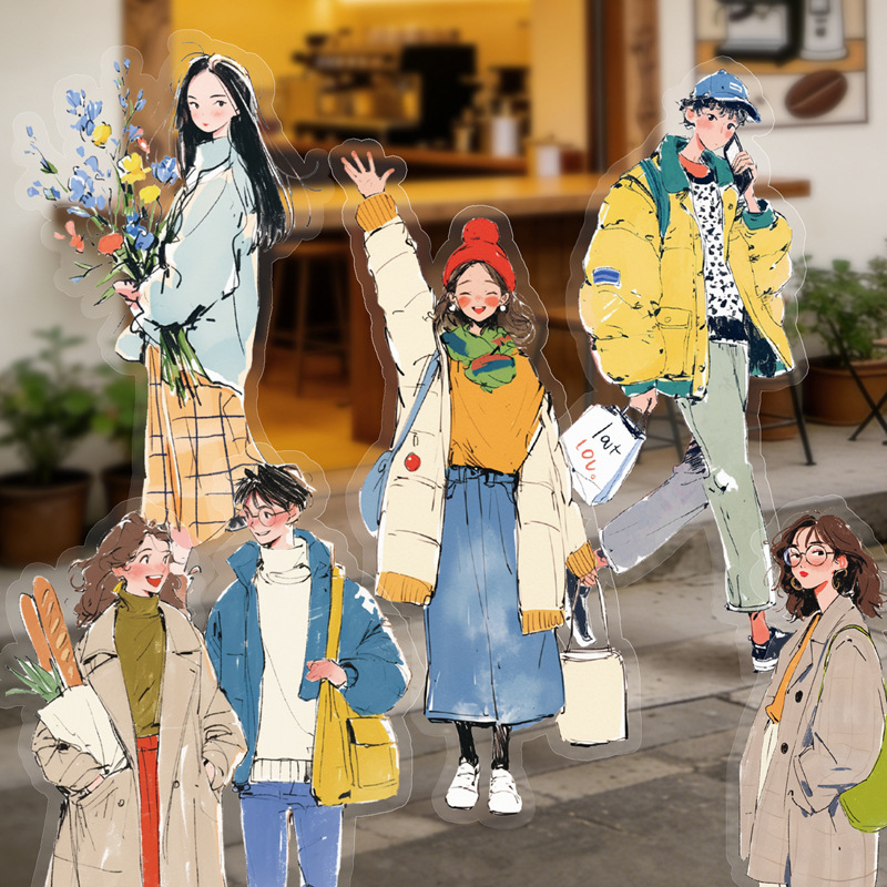 Paquete de 20 Pegatinas con Te - Street Fashion Outfit Girl reseña y precio