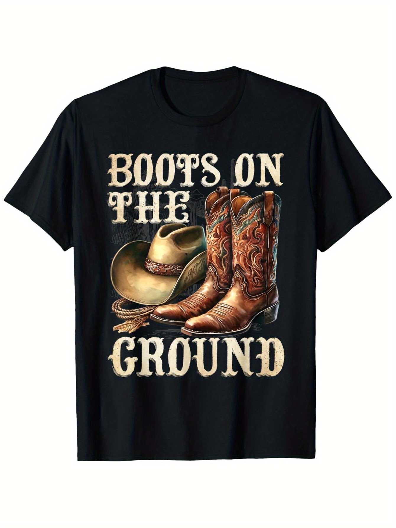 Camiseta Boots On The Ground B - Street Fashion Com reseña y precio