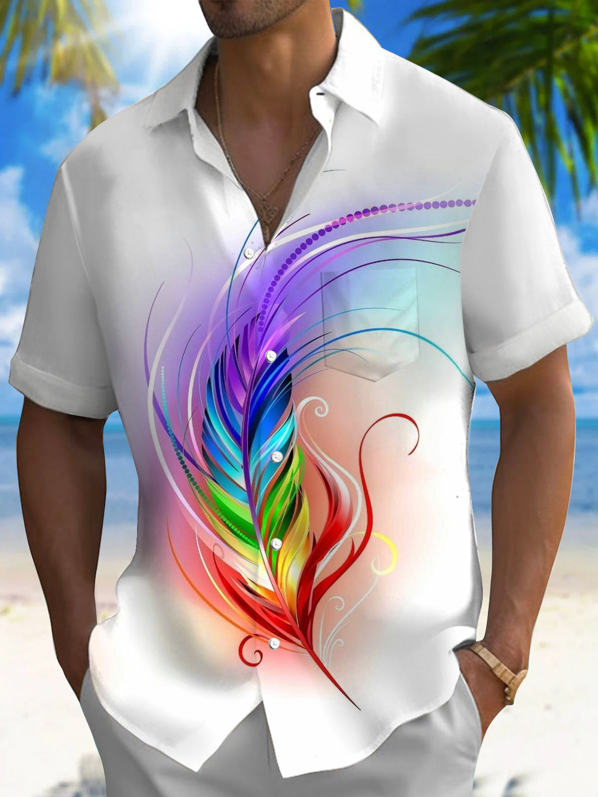 Nueva camisa hawaiana de manga - Street Fashion Walk reseña y precio