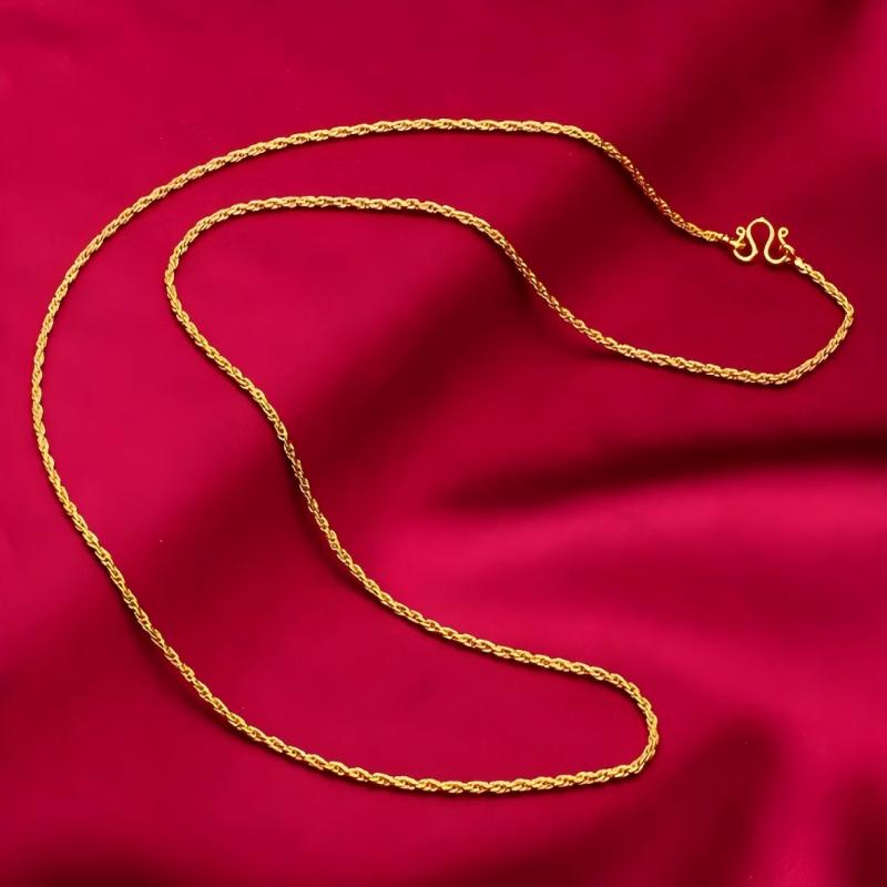 Collar chapado en oro de 24 qu - Fashion Street Singapore reseña y precio