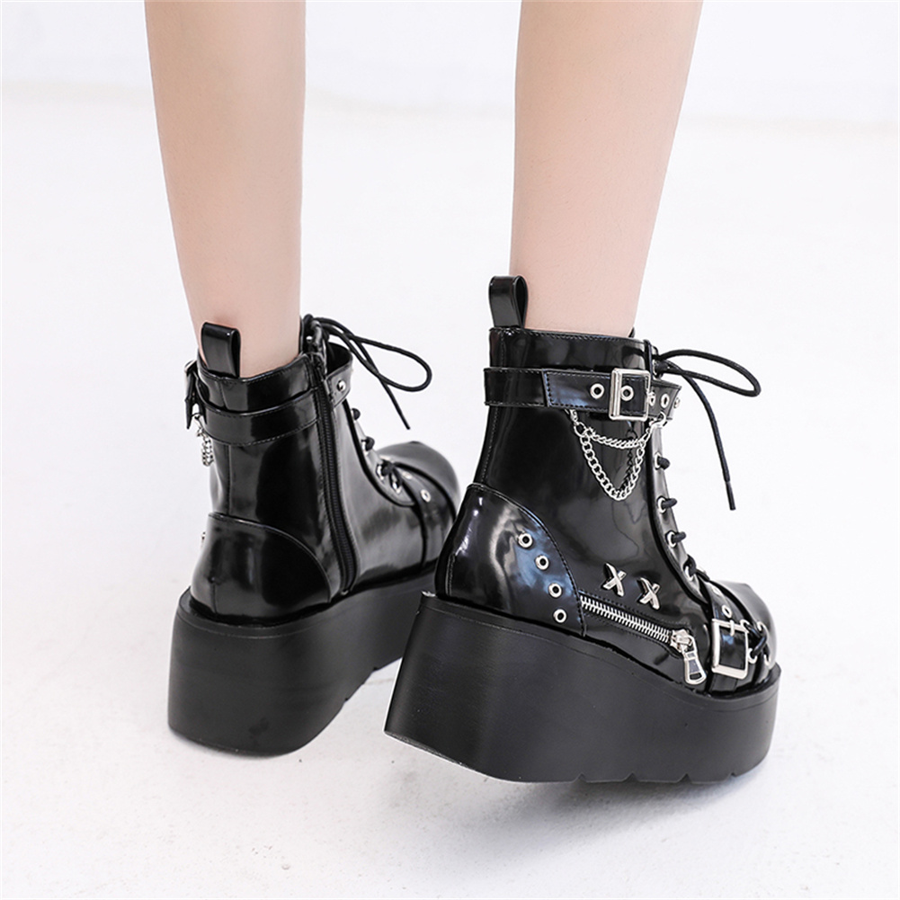 Botines de plataforma góticos  - Street Fashion Brand reseña y precio