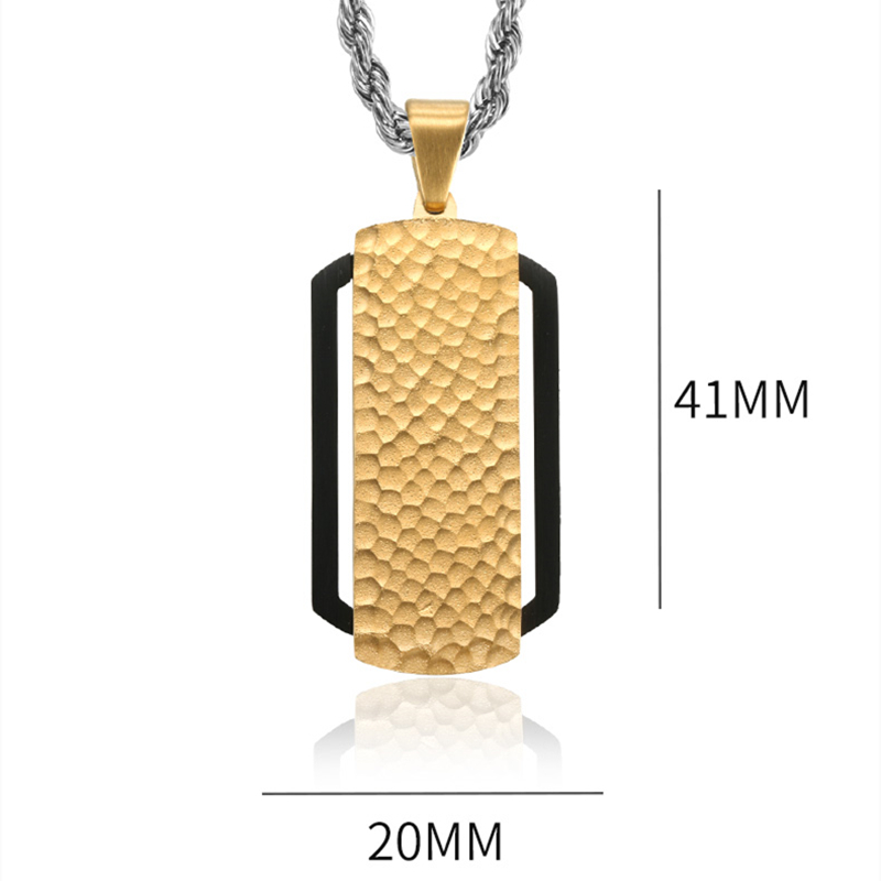 Collar con colgante de rayas y - Fashion Street Singapore reseña y precio