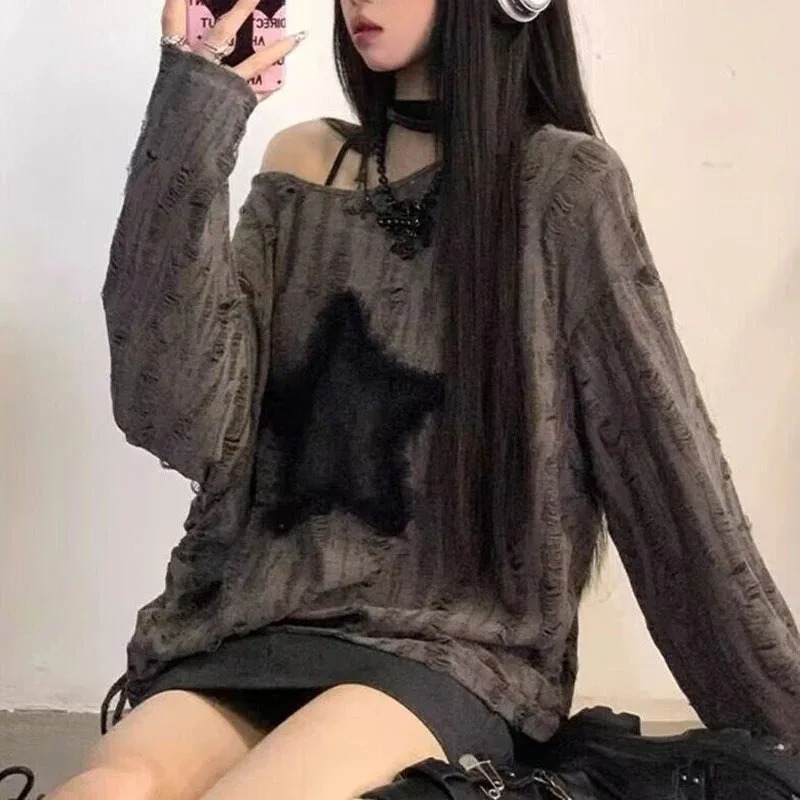Camiseta Y2K con estampado de  - Street Fashion Kpop reseña y precio