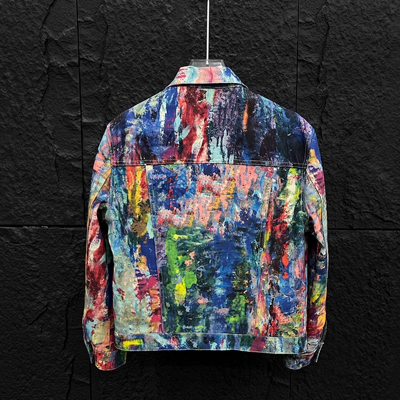 Chaqueta de Mezclilla para Hom - Street Fashion Graffiti reseña y precio