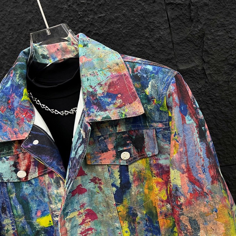 Chaqueta de Mezclilla para Hom - Street Fashion Graffiti reseña y precio