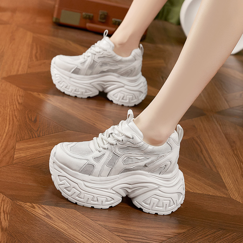Zapatillas Deportivas de Plata - Chunky Sneaker Platform reseña y precio