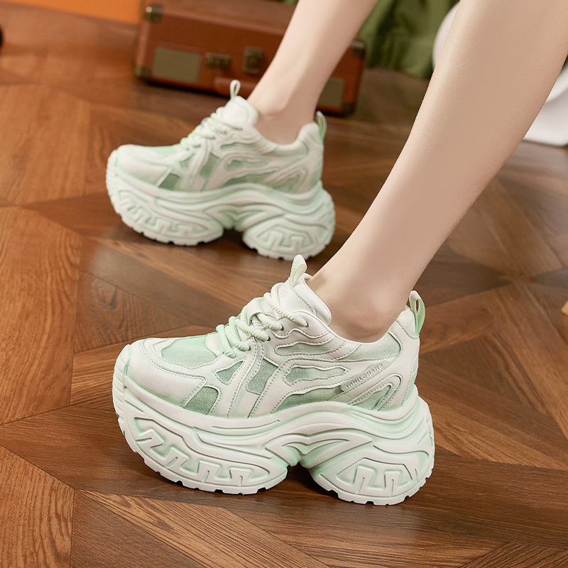 Zapatillas Deportivas de Plata - Chunky Sneaker Platform reseña y precio