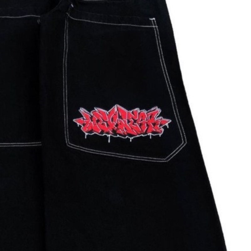 Pantalones Vaqueros Anchos de  - Street Fashion Hip Hop reseña y precio