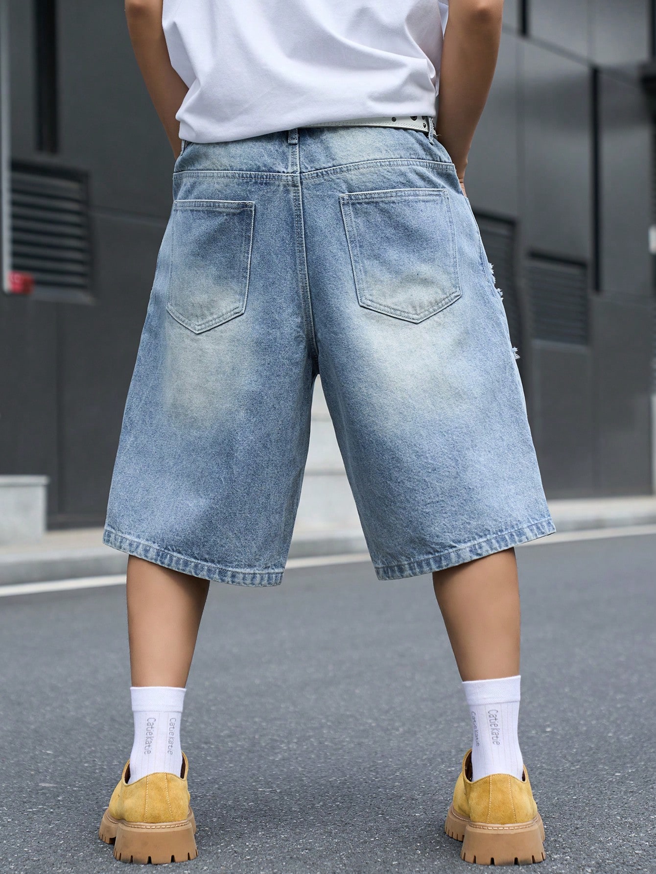 Pantalones cortos de mezclilla - Street Fashion Hip Hop reseña y precio