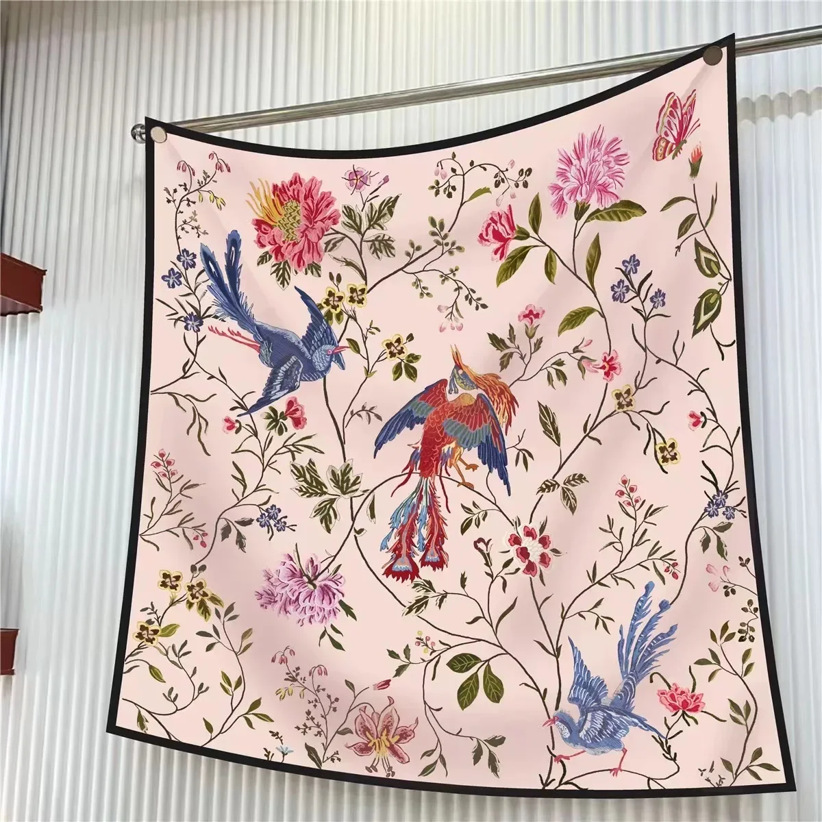 Bufanda de pájaro floral franc - French Street Fashion reseña y precio