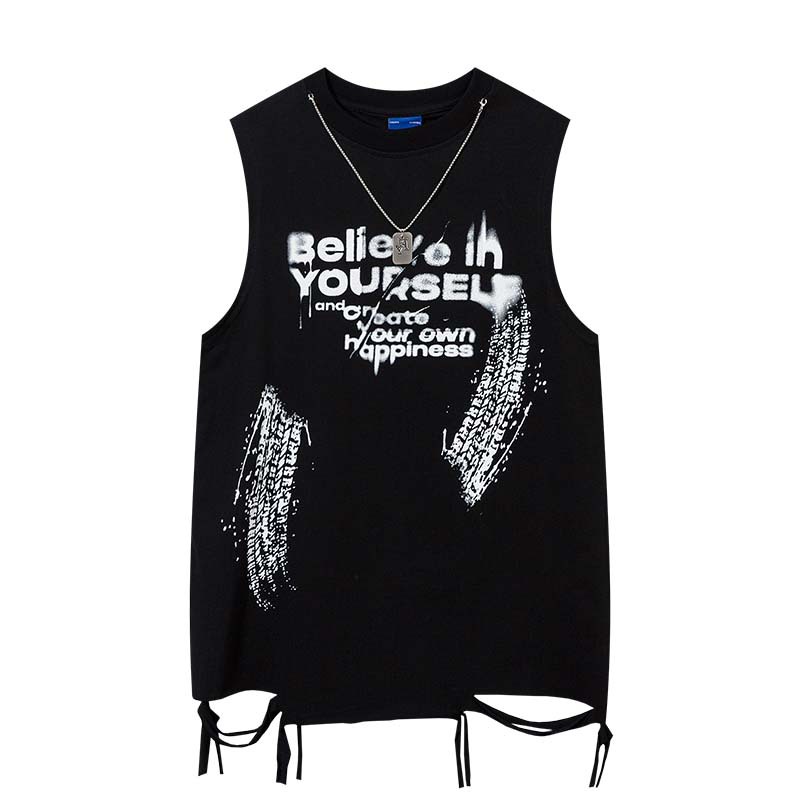Camisetas sin mangas de moda p - Street Fashion Graffiti reseña y precio